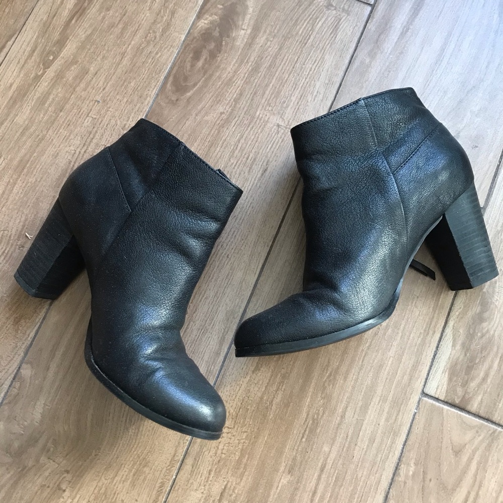 Cole Haan Leather Side-Zip Ankle Booties